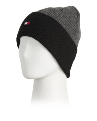 Tommy Hilfiger Gorro Bisected Rib Cuff Gris Dos Tonos Foto 1 de 3