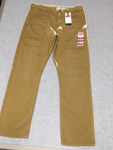 Wrangler Boys Utility Slim Fit Pants Size 16 Husky, Brown, new with tags - Picture 1 of 8