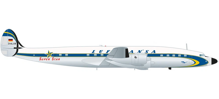 Herpa 1/200 Lufthansa Lockheed L-1649A Super Star - image 1 of 1
