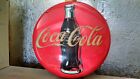 Vintage 1995 Coca Cola Coke 12" Lighted Round Red Button Sign Telephone Phone