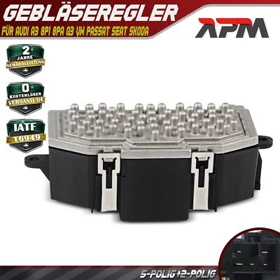 Centralina Resistenza Soffiatore Abitacolo per AUDI A3 8P1 8PA Q3 8U Q7 VW Seat - Immagine 1 di 4