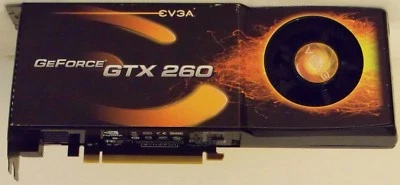 EVGA NVIDIA GeForce GTX 260 (896P31262AR) 896MB GDDR3 SDRAM PCI Express x16 Grap - Image 1 of 4