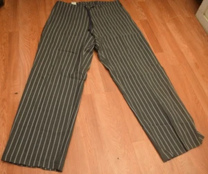Emporio Armani Pants Mens 36 x 36 46 Gray White Striped Wool Trousers Italy - Picture 1 of 9