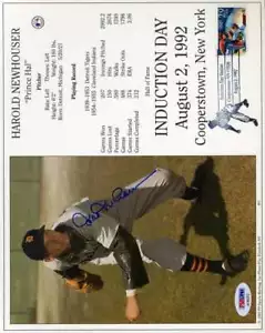 Hal Newhouser Psa Dna Coa Autograph 8x10 Photo Hand Signed Authentic - Picture 1 of 2
