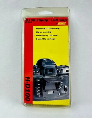 Hoodman H-D100 FlipUp LCD Cap Camera LCD Screen Shade Protector - For Nikon D100 - Image 1 of 4
