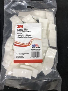 3M Kabelbinder Montagesockel CTB1X1NTA-C, 4-fach Klebehalterung - Bild 1 von 11