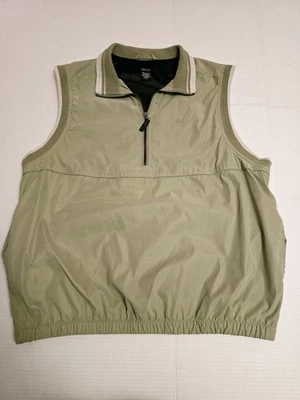izod mens golf vest large quarter zip collared windbreaker  - Image 1 of 4