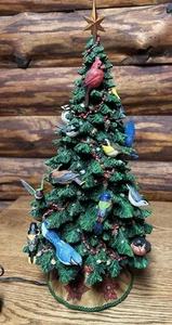 DANBURY MINT BIRD WATCHERS LIGHT UP CHRISTMAS TREE W ORIGINAL BOX. READ DESC - Picture 1 of 15