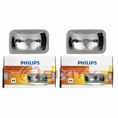2 pc Philips High Beam Headlight Bulbs for Renault Encore 1986 Electrical na - Image 1 of 4