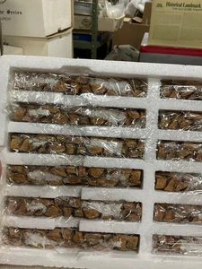 Dept 56 Village Stone Wall 12 Pieces 52629 Christmas Village Accessory NEW - Picture 1 of 4