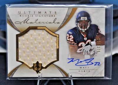 2008 Ultimate Collection #215 Matt Forte /375 RPA Rookie RC Patch On Card AUTO - Image 1 of 2