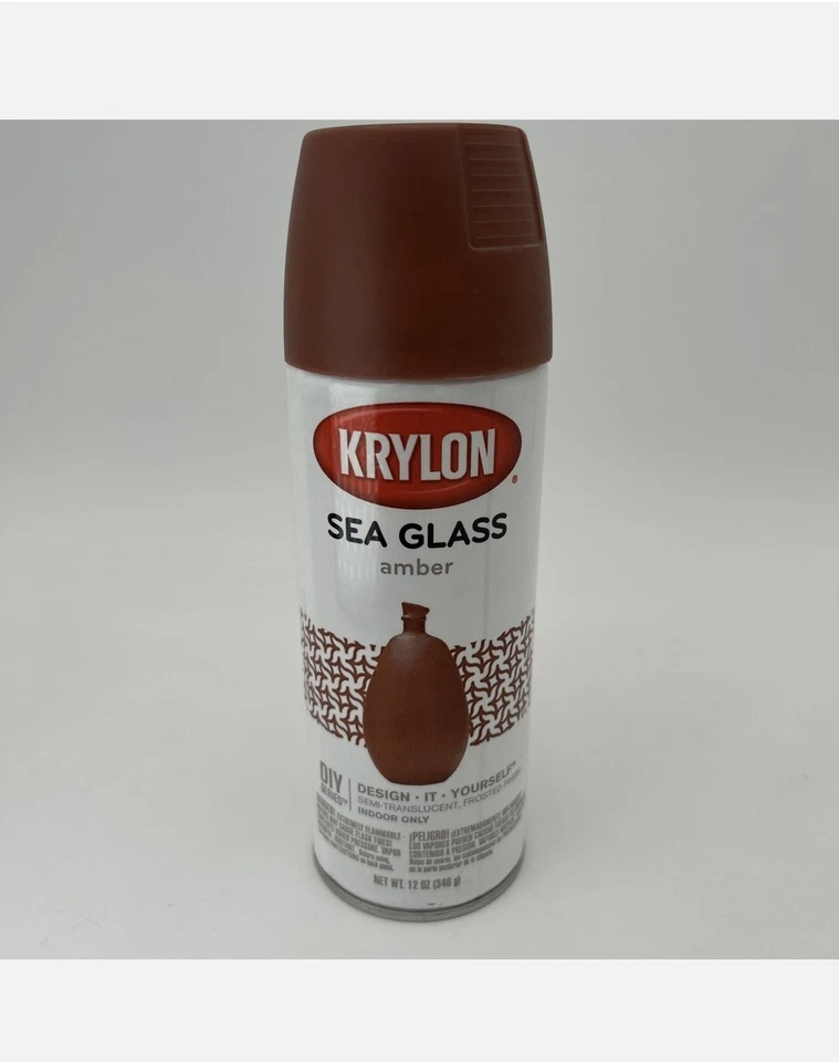 Krylon K09053000 Sea Glass Spray Paint Amber 12 Ounce New: SET OF NINE (9) CANS - Image 1 of 4