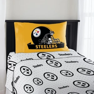 NEW NFL Football Team Steelers 3 Piece Twin Sheet Set - Picture 1 of 1