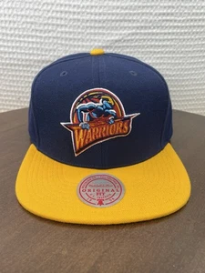Mitchell & Ness Retro Golden State Warriors SnapBack Hat Brand New - Picture 1 of 8