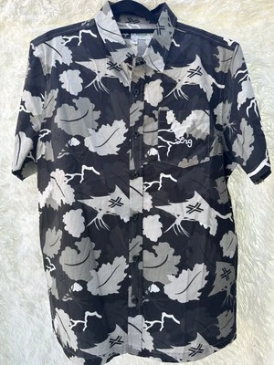 Nueva camisa estampada negra LRG para hombre talla mediana Foto 1 de 4