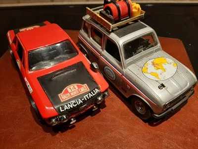 1/24 Renault 4 Burago & 1/25 Lancia Fulvia HF Polistil ORIGINALI - Immagine 1 di 4