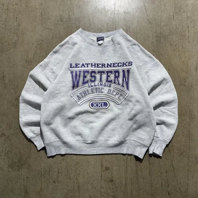 Sudadera Western Illinois Cuello de Cuero Cuello Redondo Para Hombres 2XL Gris Jansport NCAA Foto 1 de 4