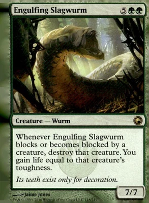 Scars of Mirrodin #118 Engulfing Slagwurm - Image 1 of 2