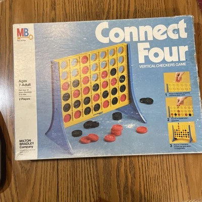 VINTAGE Connect Four COMPLETE Milton Bradley 1978 Kids Children's 70s 80s 4 - Image 1 of 3