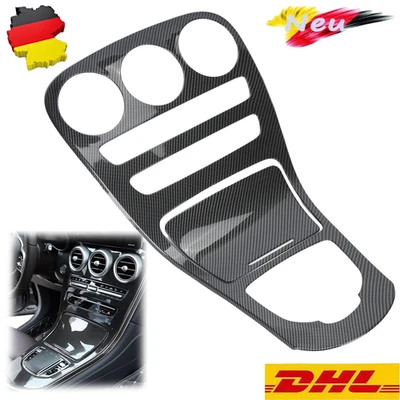 Carbon Optik Mittelkonsole Blende Für Mercedes Benz W205 GLC X253 2016-2019 Neu - Bild 1 von 4