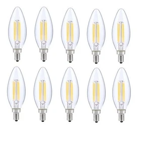 Elegant E12LED115 LED E12 Candelabra Blunt Tip 3000K 6W 10 Pack - Picture 1 of 5