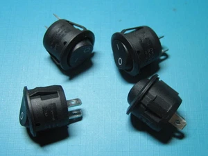 Schwarz AUS/EIN Boot Auto Wippschalter 2-polig 6A/250V 10A/125V 23×20,5×H17,8 10 STCK. - Bild 1 von 3