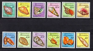 MICRONESIA, SCOTT # 83-102, COMPLETE MNH SET OF 12 SEASHELLS (SEA SHELLS) - Picture 1 of 1