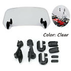 Adjustable Clip On Windshield Extension Clip Wind Deflector For Motorcycle