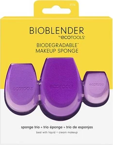 ECO TOOLS - Confezione trio spugna trucco bioblender - taglia da viaggio - Foto 1 di 9