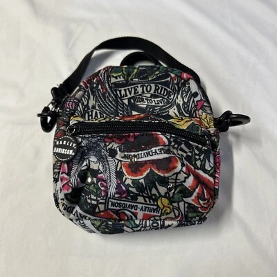 Mini mochila bandolera bolso cinturón estampado tatuaje Harley Davidson H3 Foto 1 de 4