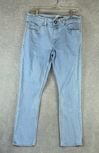 Volcom Jeans Men's 32x30 Blue Denim Regular Fit Streetwear Skater Casual Stain - Picture 1 of 13
