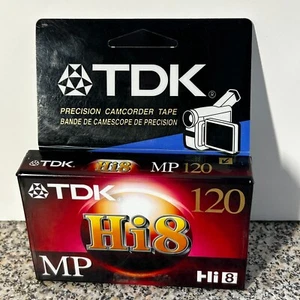 TDK Hi8 MP 120min Camcorder Video Tape P6-120H8MP NEW SEALED - Picture 1 of 3