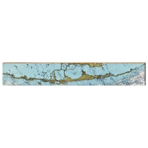 Upper Keys Florida Map Sign Printed On Real Wood OCE1-LKEYS-TOW6L-1 - Picture 1 of 2