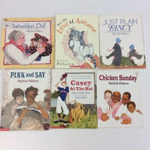 Chicken Sunday Pink and Say Love of Autumn Patricia Polacco 6 Picture Book Lot - Imagen 1 de 4