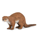 PAPO Wild Animal Kingdom Otter Toy Figure, Brown/White (50233)
