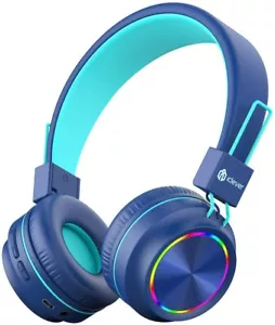 iClever Bluetooth 5.0 Inalámbrico Colorido Luces LED Auriculares con Micrófono para Niños - Imagen 1 de 7