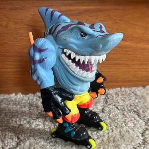 Vintage 1994 Street Sharks Streex Roller Blade Figure Yellow Pants Street Wise - Picture 1 of 6