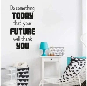 Do Something Life Inspiration Quote Vinyl Wall Art Sticker for Home Room Decals - Picture 1 of 5