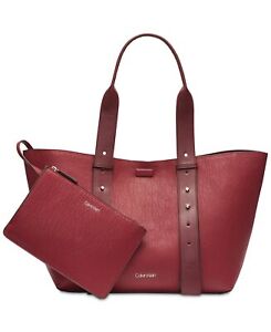 Calvin Klein Jane Belted East West Tote Bag Bubble Lamb CURRENT