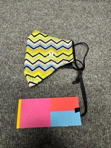 Missoni Multicolor Zigzag Striped Print Adult Face Mask NWT - Picture 1 of 5