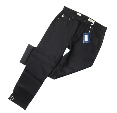 NWT Adriano Goldschmied AG Alexxis Slim in Kobe Black Selvage Jeans 32 - Image 1 of 4