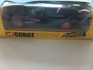 Rare Vintage Corgi 267 Red Tire Variant Batmobile Batman Car Original MIB - Picture 1 of 4