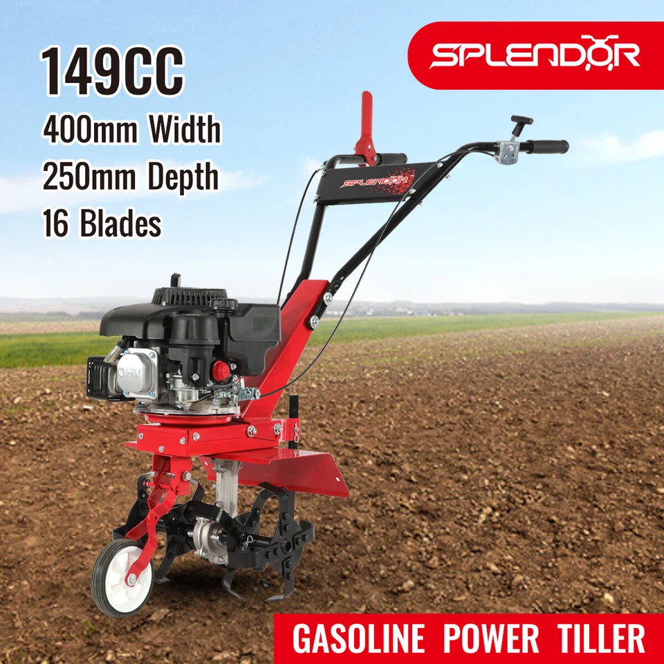  149cc Rototiller 4HP mini Tiller  4 Stroke Engine Tiller Cultivator  - image 1 of 4
