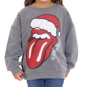 Rolling Stones Toddler Girls Holiday Crewneck Sweatshirt - NEW - 2T, 3T, 5T - Picture 1 of 6
