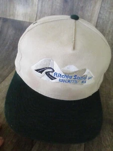 NEW Vintage Ritchie Sand Company Two Tone  Buckle Hat Cap #17 - Picture 1 of 5