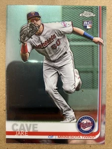 2019 Topps Chrome JAKE CAVE Rookie Card Refractor Minnesota Twins #161 RC - Picture 1 of 2