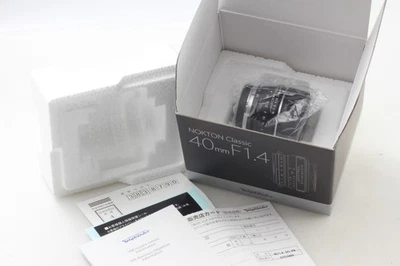 [Sin usar en caja] Voigtlander NOKTON Classic 40 mm F1.4 SC VM Leica M de JAPÓN - Imagen 1 de 4