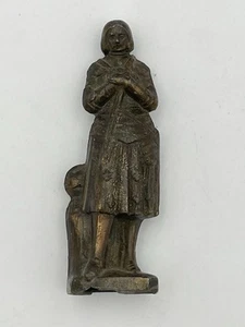 Saint Joan Of Arc Jeanne d’Arc French Antique Bronze Statue Figure - Picture 1 of 8