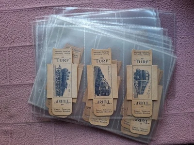 COMPLETE SET - CARERRAS TURF - BRITISH RAILWAY LOCOMOTIVES UNCUT SINGLES  GD/VG - Image 1 of 4