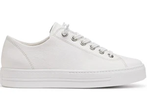 Paul Green Hadley Women’s Sz US 8.5 /UK 6 Platform Sneakers White Leather - Picture 1 of 12